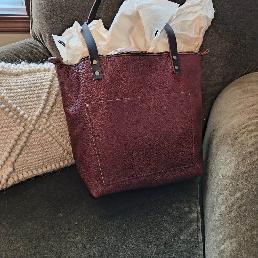 Portland Leather Goods Medium Zipper Tote - Picture 10 of 10